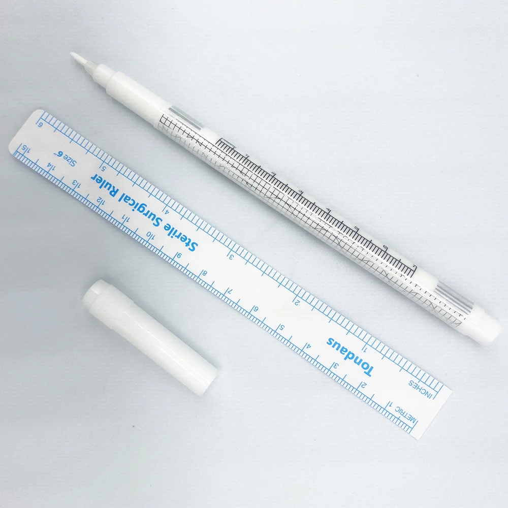 

White Surgical Eyebrow Tattoo Skin Marker Pen Tools Microblading Tattoo Accessories Tattoo Marker Pen Permanent Makeup Eyebrow