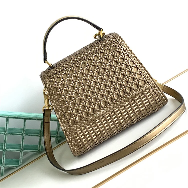 

Handmade Natural Weaving Handbag Business Leisure Versatile Fashion Tote Bag 2023 Spring/Summer Tote Bag women handbags