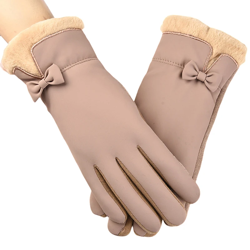 

Winter Touchscreen Gloves Warmer Thermal Fleece Lined Guantes Full Finger Mittens Waterproof Motorbike Glove