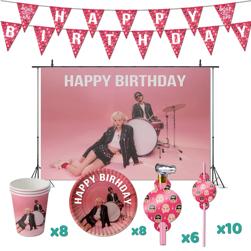 APT украшения для дня рождения Роза и Бруно Марс серии тематические поставки