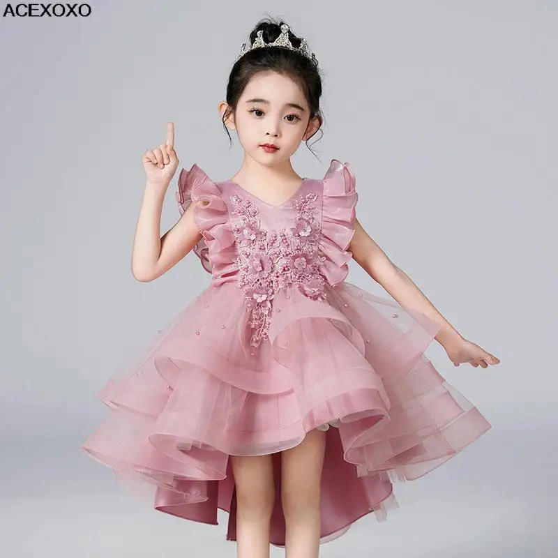 

The girls wear summer dresses, tulle dresses, princess dresses, bean-sand dresses