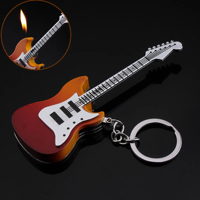 

Оригинальный брелок для ключей, электронная сигарета, регулируемые гитарные зажигалки, портативные коллекционные предметы