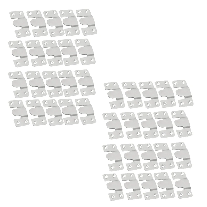 

20Pcs Stainless Steel Photo Frame Hook Picture Hangers Wall Picture Frame Hanger Display Hook