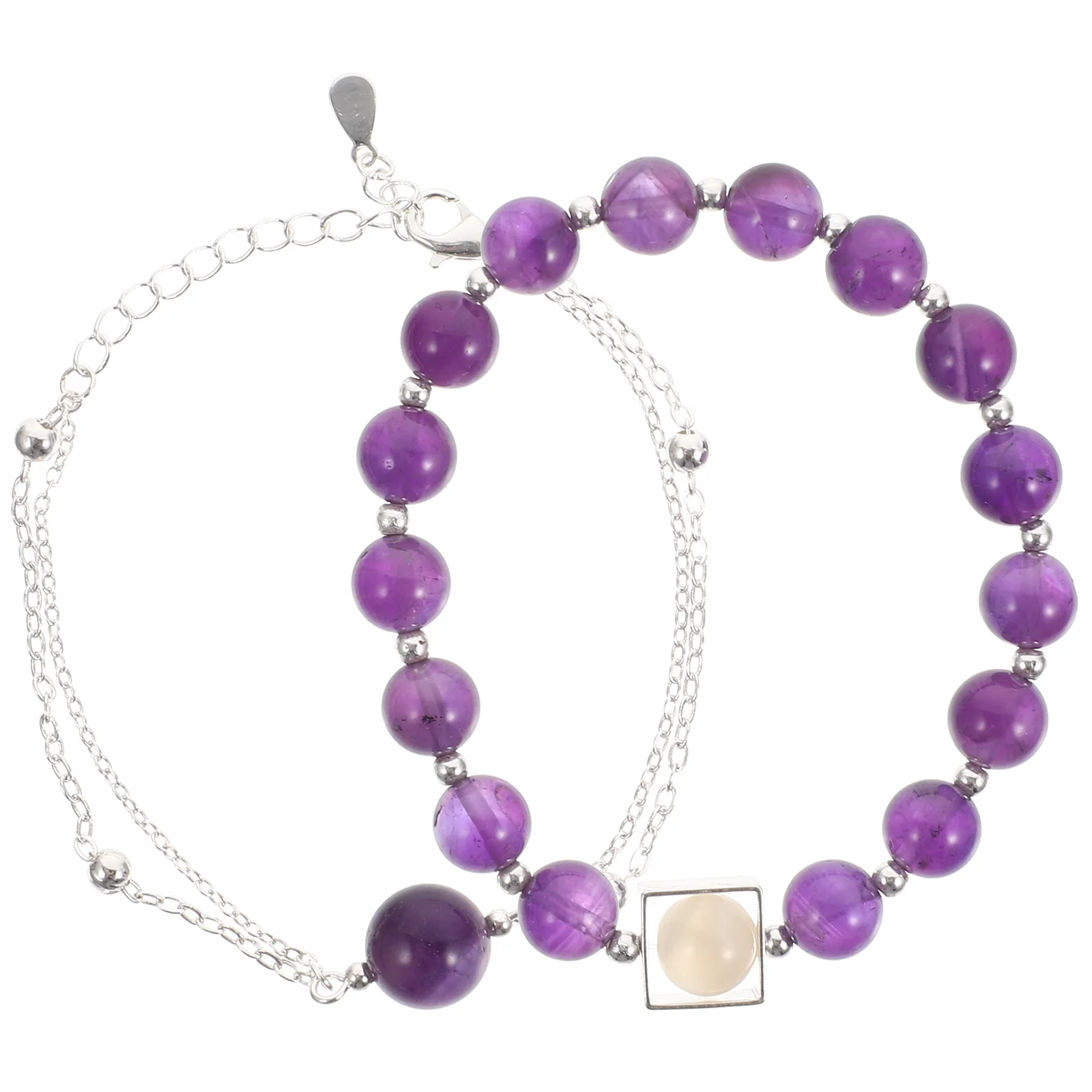 

Bracelet Bracelets Beads Beaded Crystalstone Charming Girls Braided Bead Stretch Bangle Birthstone Yoga Energy Gemstone Tennis