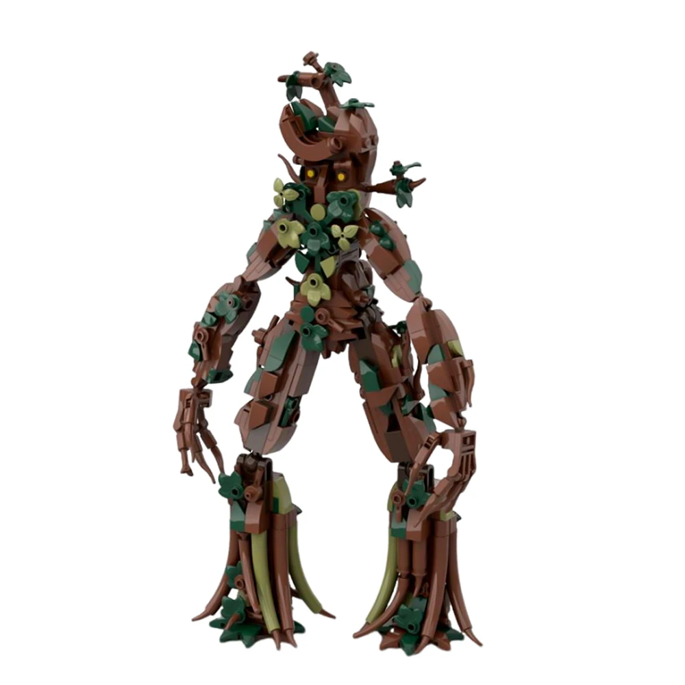 MOC- 177695 Фильм Кольца LOTR Treebeard Модель Кирпичи Фигурки Идеи Строительные Блоки