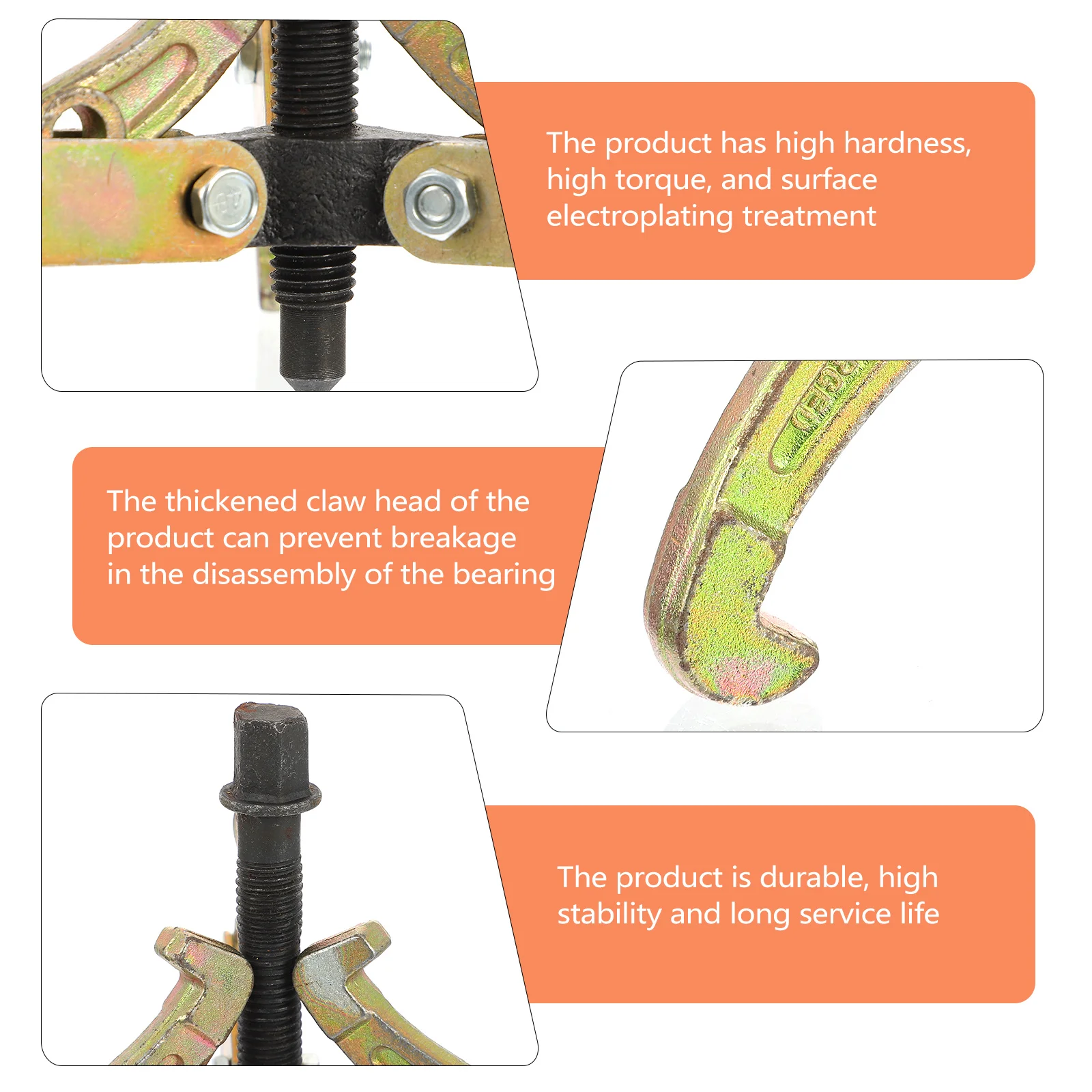 

Bearing Puller Auto Tools Automotive Machine Tool Separate Lifting Device Gear Puller Three- Jaw Remover Tool Wheel Bearing