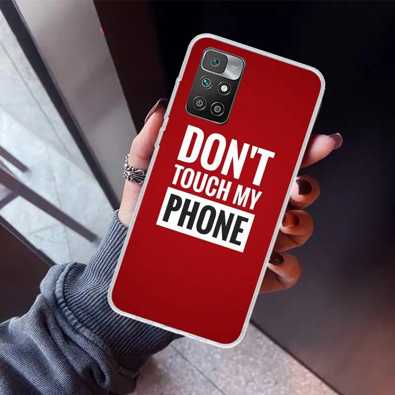Чехол для телефона Не прикасайтесь к моей Xiaomi Redmi 12C 12 10A 10C 10X 10 9A 9C 9T 9 8A 8 7A 7 6A 6 Pro K70 K60