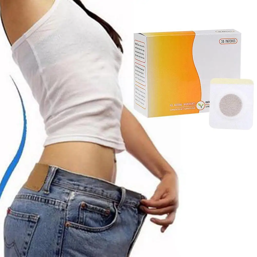

10/30pcs Weight Loss Slim Patch Navel Sticker Slimming Waist Burning Belly Plaster Fat Product E2f4