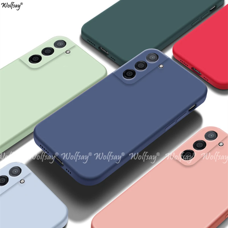 

For Samsung Galaxy S21 FE Case Silicone Liquid Plain Protector Case Samsung S21 FE S20 S22 S23 Plus Ultra Case Galaxy S21 FE