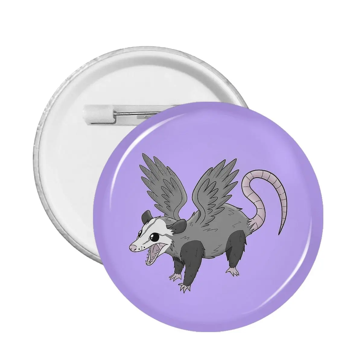 

Winged Opossum Didelphinae Mouse Animal Soft Button Pin Customizable Brooch Girlfriend Decorative Pin