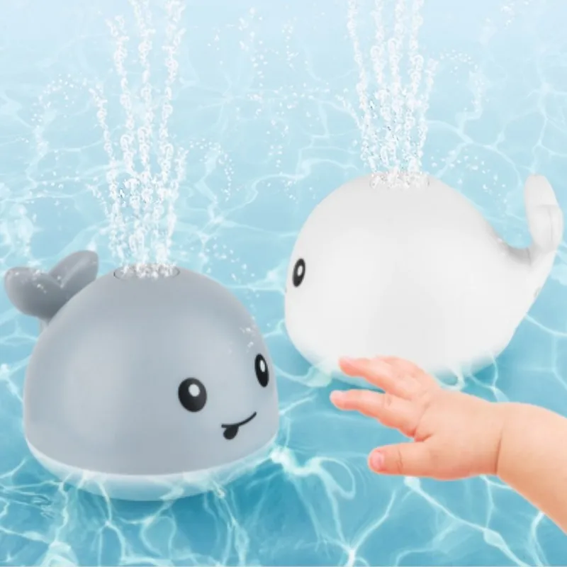 

Электрический мультяшный КИТ, мигающий шар, водяной Сквиртинг, водяной Сквиртинг, детский КИТ для душа, водные игрушки для ванной