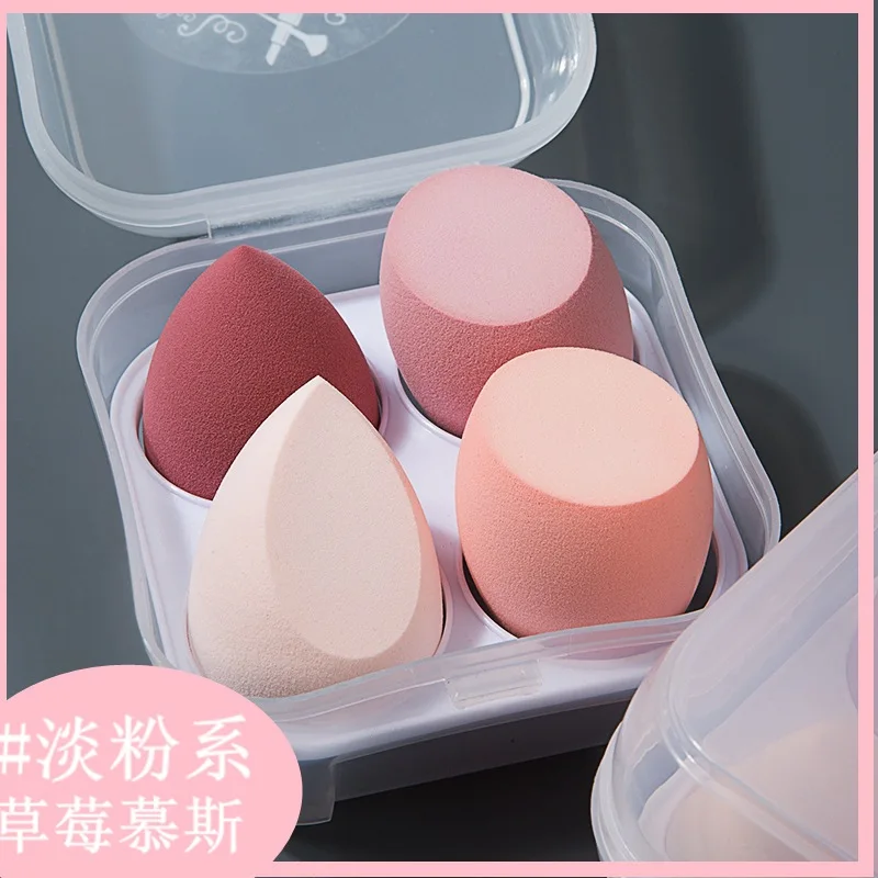 

4-Pack Beauty Egg Makeup Blender Makeup Puff Makeup Sponge Pad Powder Wet and Dry Use Beauty Tools Womens Makeup Accessories