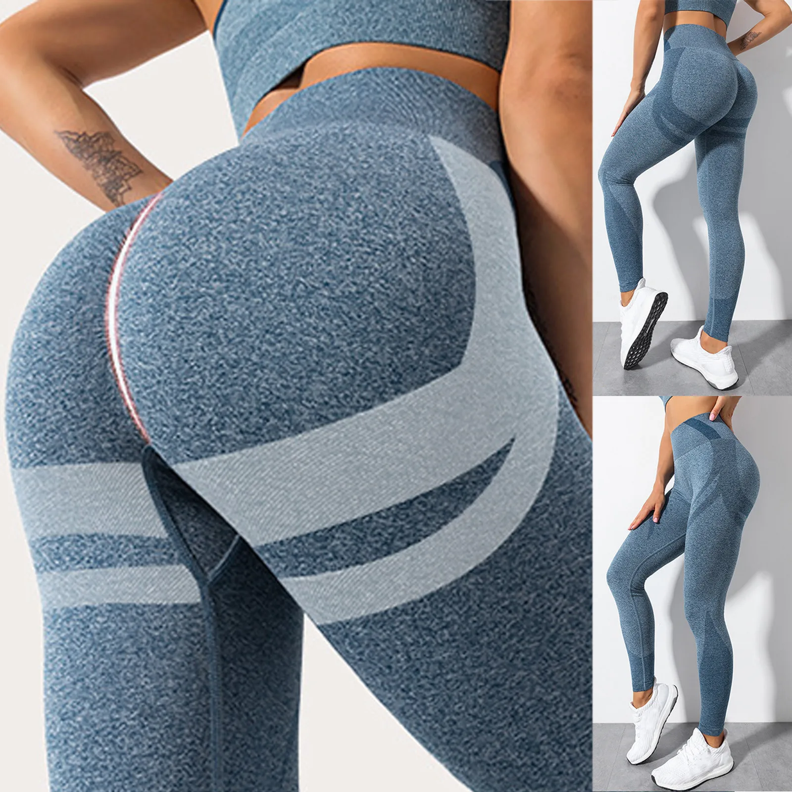 

Fitness Women Sport Seamless Leggings High Waist Elastic Solid Leggings Gym Trainning Joggings Pants Female Leggings Drop Ship