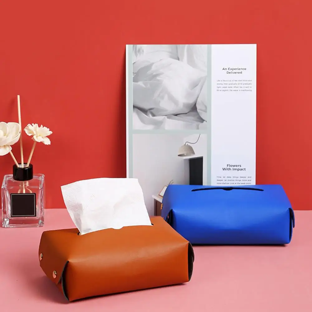 

Коробка для салфеток большой емкости, водонепроницаемая коробка для салфеток из искусственной кожи в салоне автомобиля, подвесной бумажны...