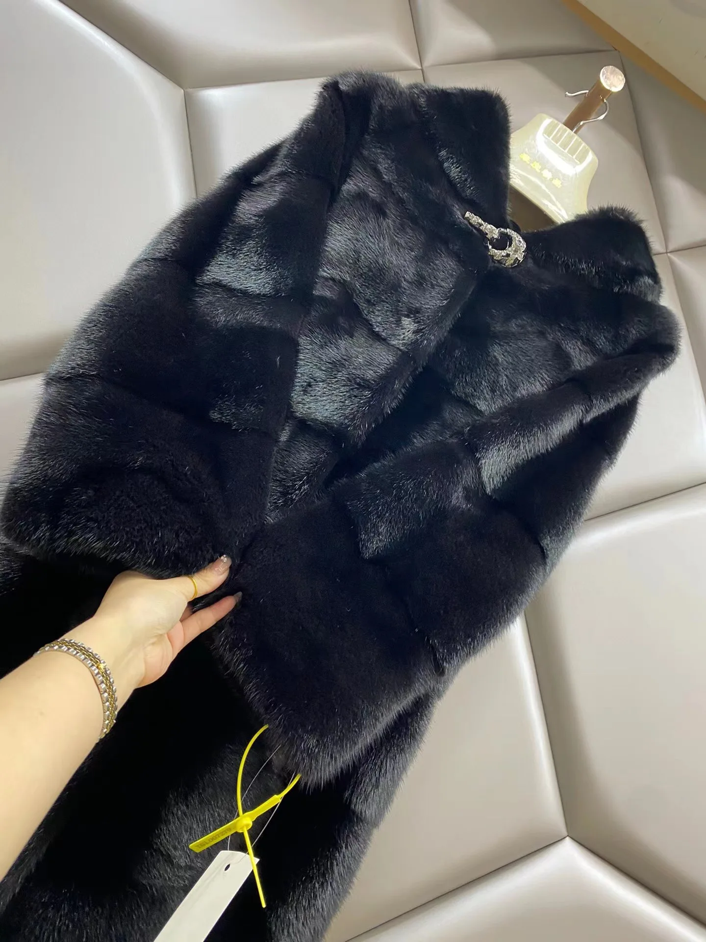 Women's real mink fur coat Women's mink fur coat Genuine long fur coat Ladies winter oversized 6xl 5xl 7xl natura fur coat