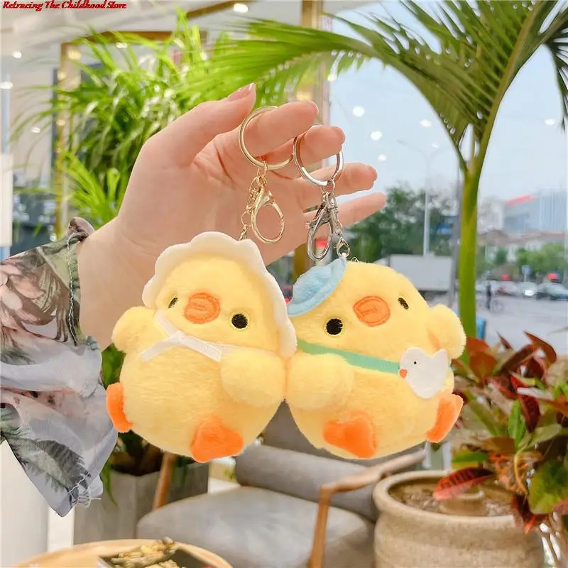 

Cute Little Yellow Chicken Pendant Plush Toy Doll Net Red Chick Mini Bag Pendant Keychain Doll Muñeca de peluche