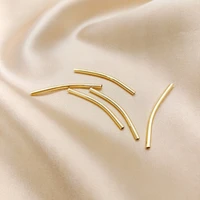 18k gold plated jewelry bending tube for make jewelry accessory bracelet material smooth surface and bent tube