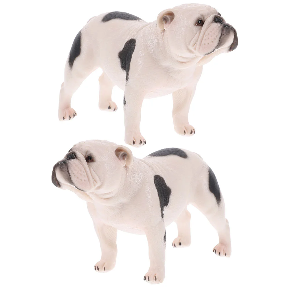 

2 шт., декоративная игрушечная статуя собаки