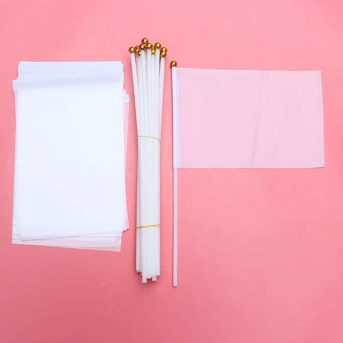 

Flags Flag White Referee Blank Hand Sticks Mini Soccer Football Marking Waving Yard Stick Cranked Diy Dog Handheld Ref Miniature