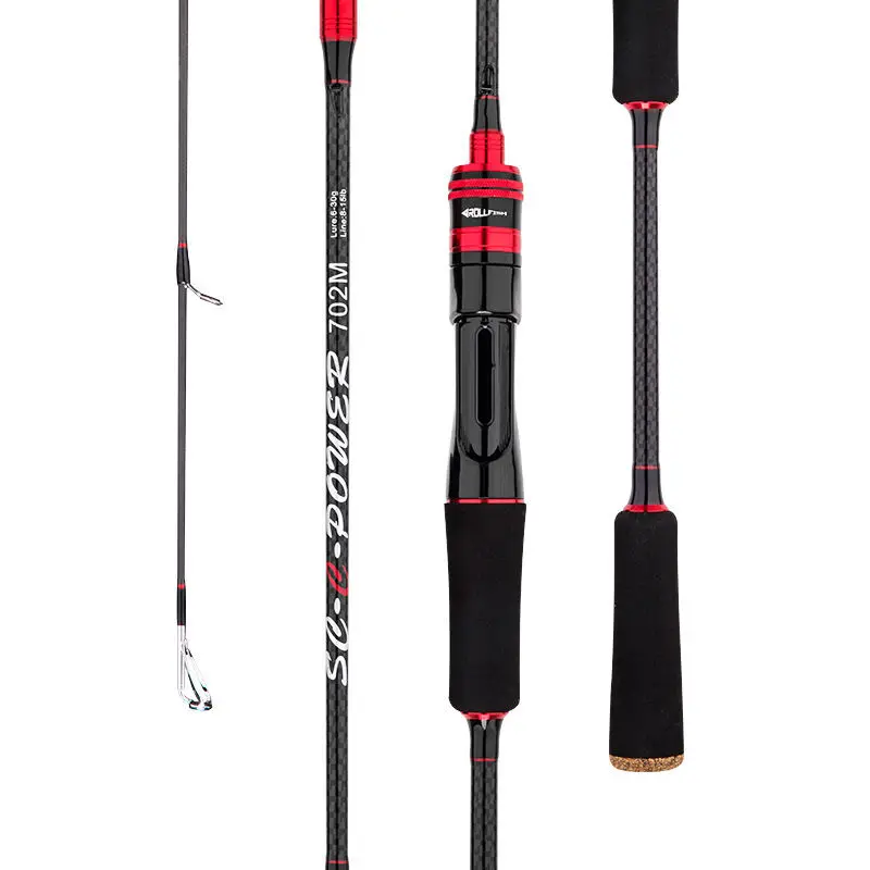 

Rapier Series Fishing Rod 1.68M 1.8M 2.1M 2.4M Carbon Lure Rod Sections Travel Rod for Lure Fishing