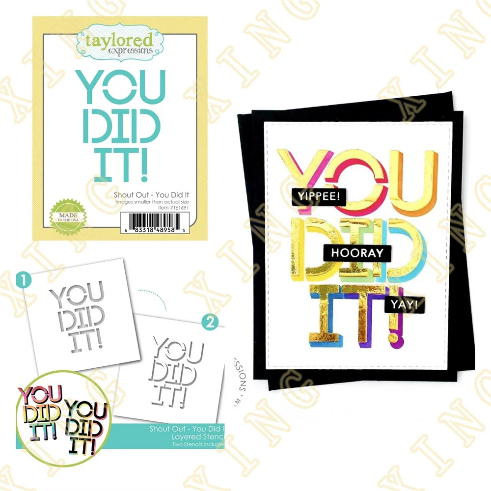 

Shout out - You Did It new Metal Cutting Dies Stencils for Scrapbooking Stamp Photo Album Decorative Embossing Diy Paper Cards