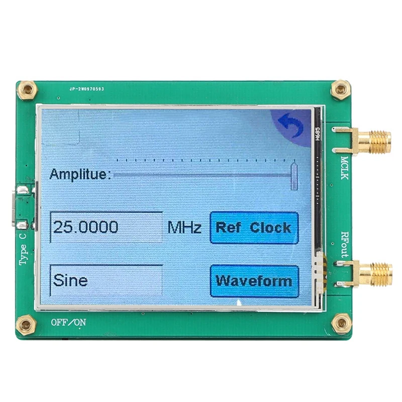 

AD9833 TFT Full Touch Screen Signal Generator DDS Source Dot Frequency For Sine/Triangle Arbitrary Waveform Generator