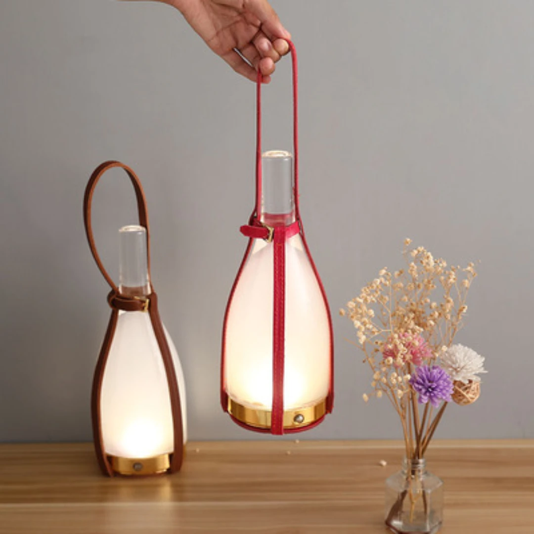 

color rechargeable glass indoor decorative desk living room study hotel atmosphere table lamp