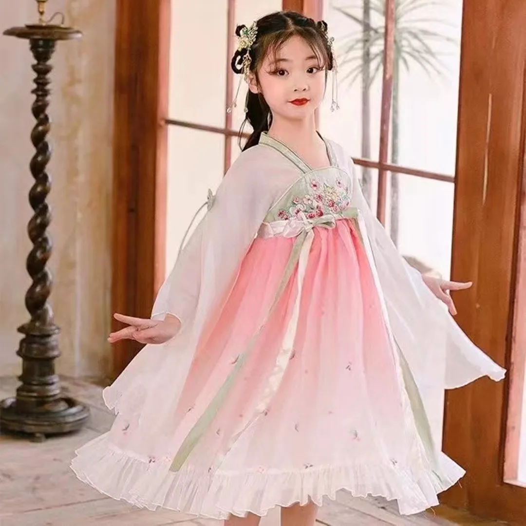 

2023 New Children's Dress, Retro and Fashionable, Comfortable Fabric