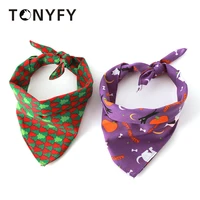 soft pet dog triangle bandana cat puppy kerchief pet bibs dog accessories pet neckerchief scarf dog saliva towel hallowmas tie