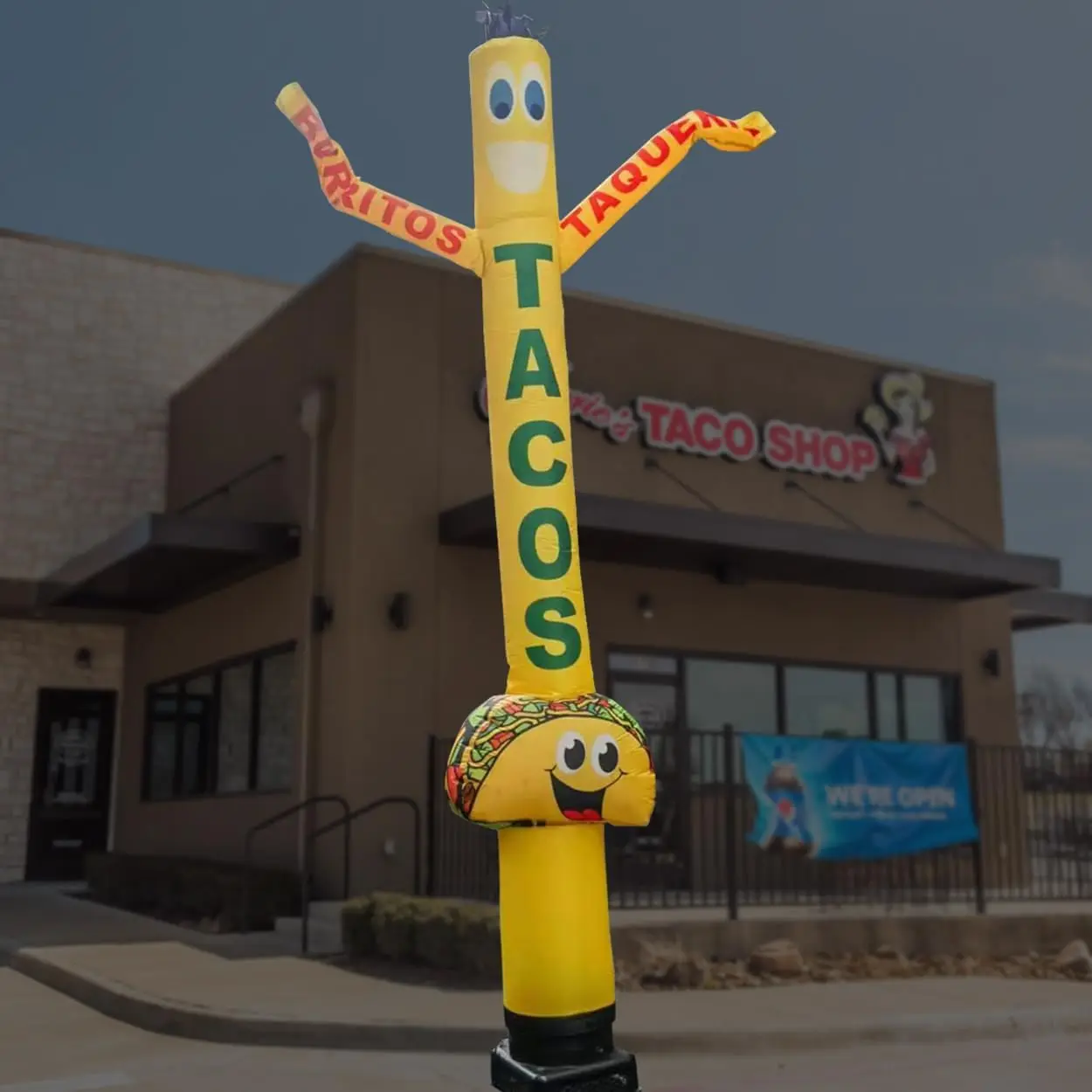 1 шт. 18 футов Tacos воздушный танцор надувная трубка для привлечения внимание Burritos