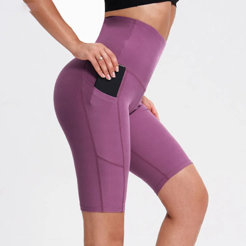 

Бесшовные спортивные шорты для фитнеса 2022, шорты для йоги, женская спортивная одежда с высокой талией для спортзала, женская одежда для трен...