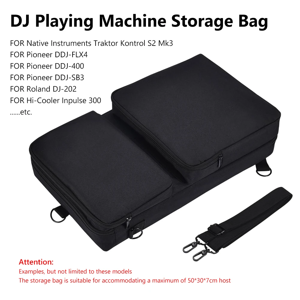 

Portable DJ Disc Player Carrying Case Scratch-resistant DJ Turntables Protective Case Accessories for Pioneer DDJ-400 DDJ-FLX4