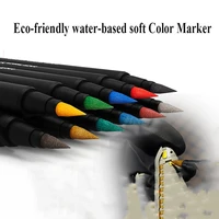 gundam model base color metallic marker pen water based soft head color marker kit paint line pen dspiae mkmkm