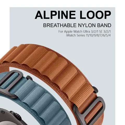 CRESTED Альпийская петля для Apple Watch Ultra нейлоновый ремешок