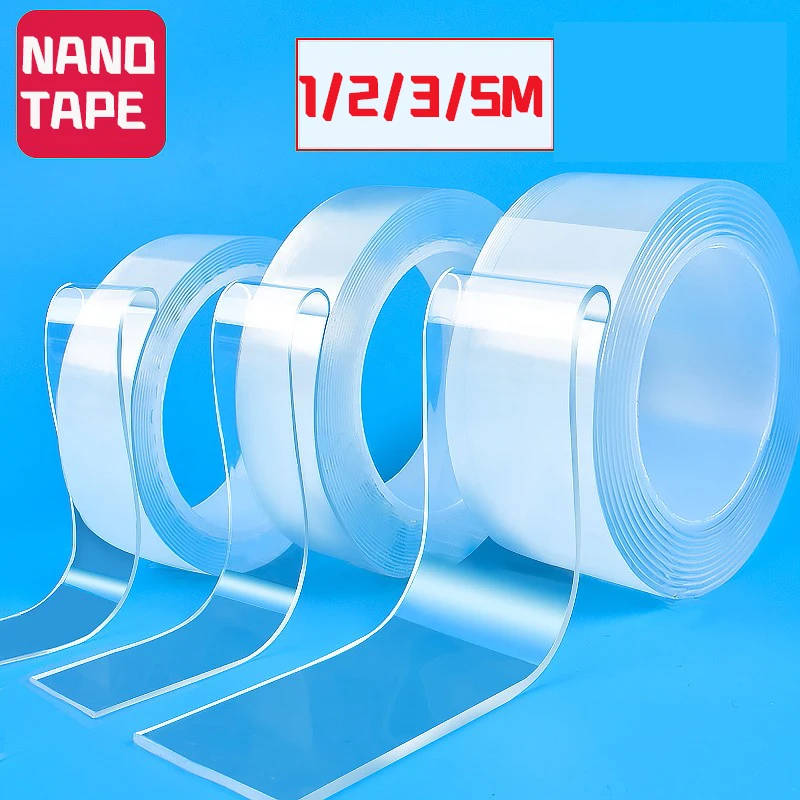 

Ultra-strong Transparent Double Sided Adhesive Tape Home Waterproof Wall Stickers Home Improvement Resistant Nano Tapes