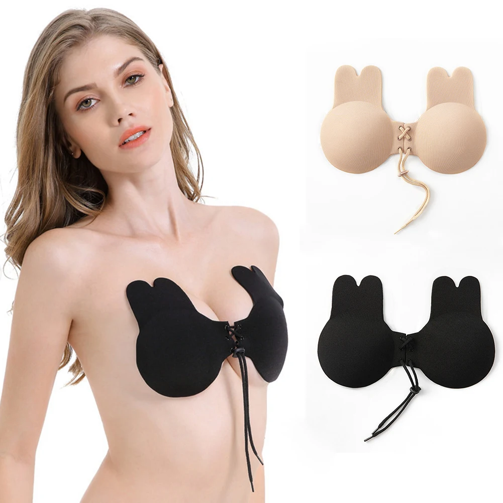 

Underwear Drawstring Underwear Invisible Bra Breast Enhancer Strapless Bra Nipple Cover Nubra