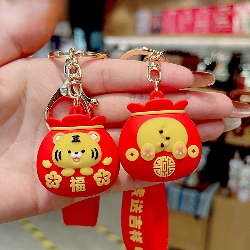 2022 новый год знаков зодиака тигр мужская и женская подвеска в виде автомобиля