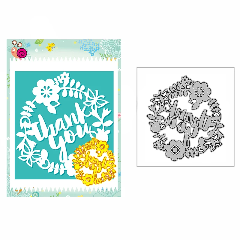 

Новинка 2021 г., круглые металлические пресс-формы в форме венка для скрапбукинга, Изготовления Бумажных и рождественских открыток, тиснение, ...