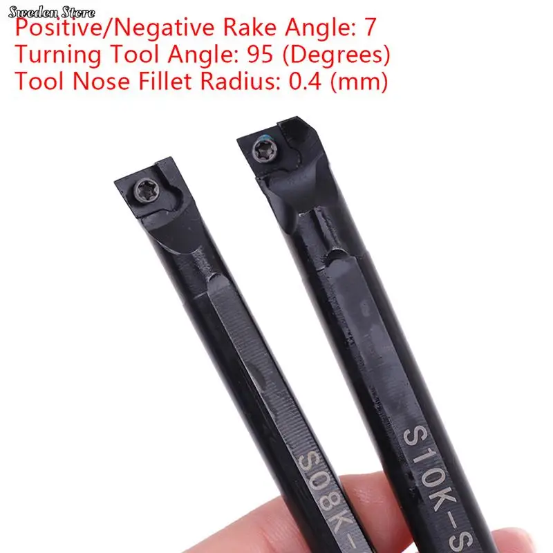 

8mm/10mm SCLCR06 Turning Tool Lathe Boring Bar Insert Holder Boring Bar Lathe Cutter Turning Rod Carbide