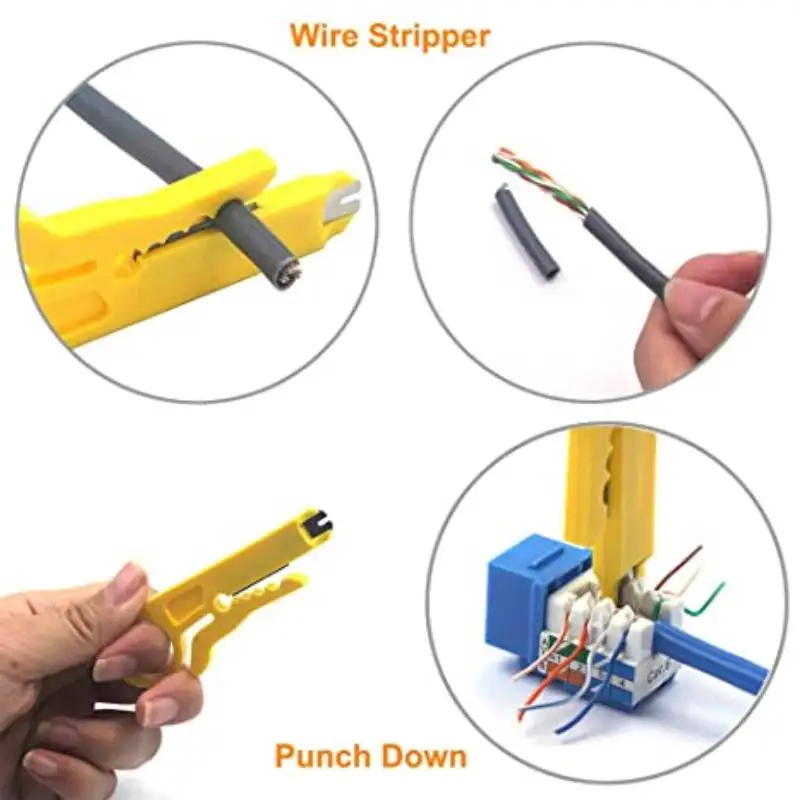 

20pcs Wire Stripper Knife Crimper Plie Mini Portable Electrician Cable Stripping Wire Cutter Multitool Repair Tool Accessories