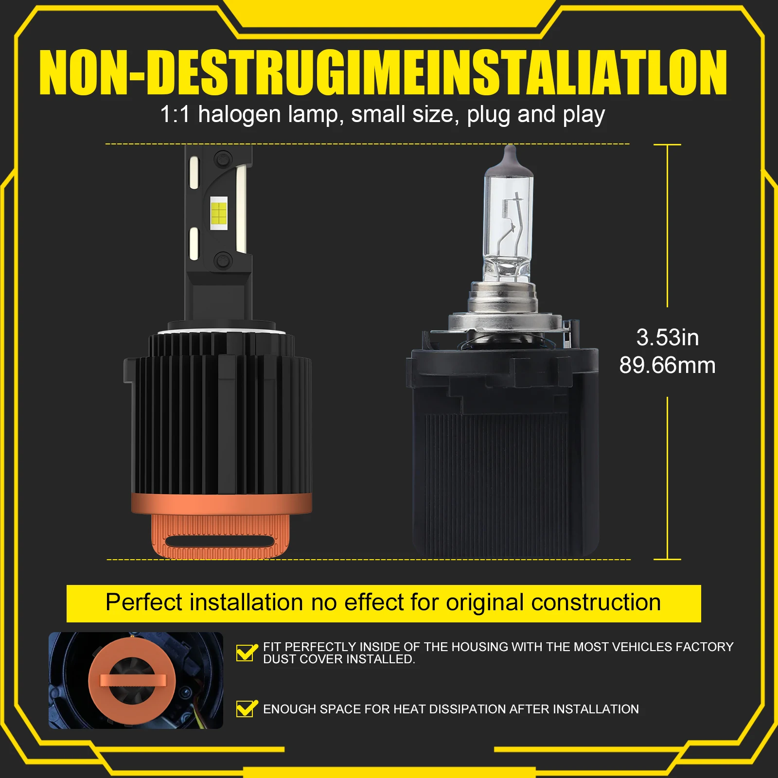 Светодиодные фары высокой мощности H7 CSP Canbus Led h7 Автомобильные светодиодные