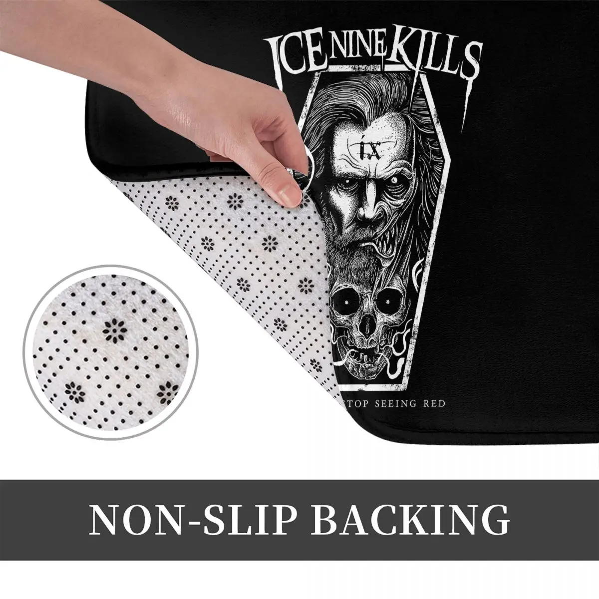 Фото Коврик Michele Nolli Ice Nine Kills, коврик для кухни, входа, дома, напольный коврик, противоскользящий ковер для балкона, коврики для ног №2