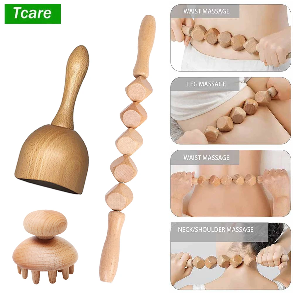 

Инструменты для массажа для лечения древесины Tcare, массажер для лечения целлюлита, лимфатического дренажа, уменьшения целлюлита, улучшенной лимфатической циркуляции