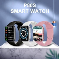 2022 smart watch 1 6 inch touch screen fitness sports monitor waterproof for women ladies mens smart wrist watches clock p80s