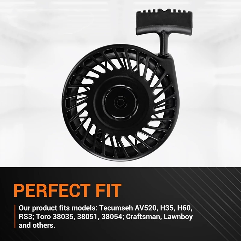 Стартер с отдачей 590472 590637 в сборе-для Tecumseh 590732A 590739 590763 Снегоочистители LEV100 LEV120