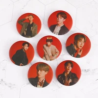 hot 5cm kpop bangtan boys badge red album brooch clothes accessories hat backpack pins decoration friend gift