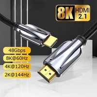 aq2 1 cable 8k60hz 4k120hz 48gbps hdmi digital cables hdmi 2 1 cable splitter for hdr10 ps5 switch cable hdmi 2 1