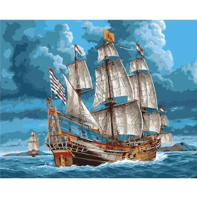 

Customized Oil Painting Digital Oil Painting Landscape Boat
