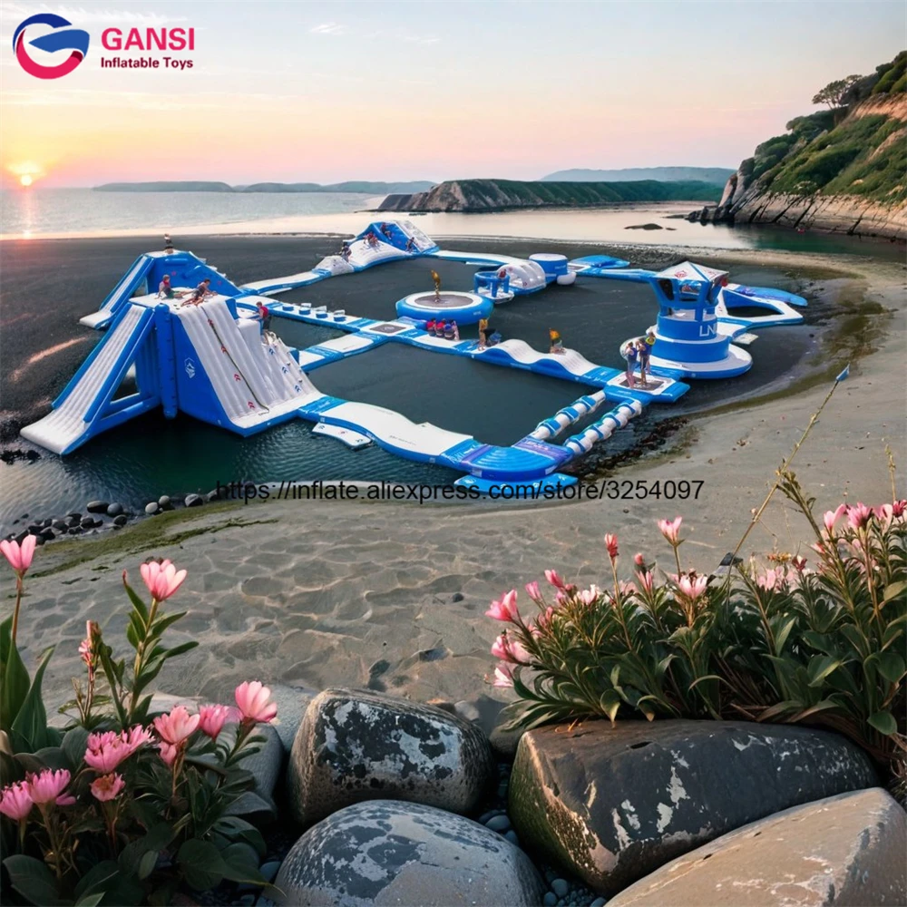 Коммерческий большой надувной аквапарк надувные игрушки для аквапарка