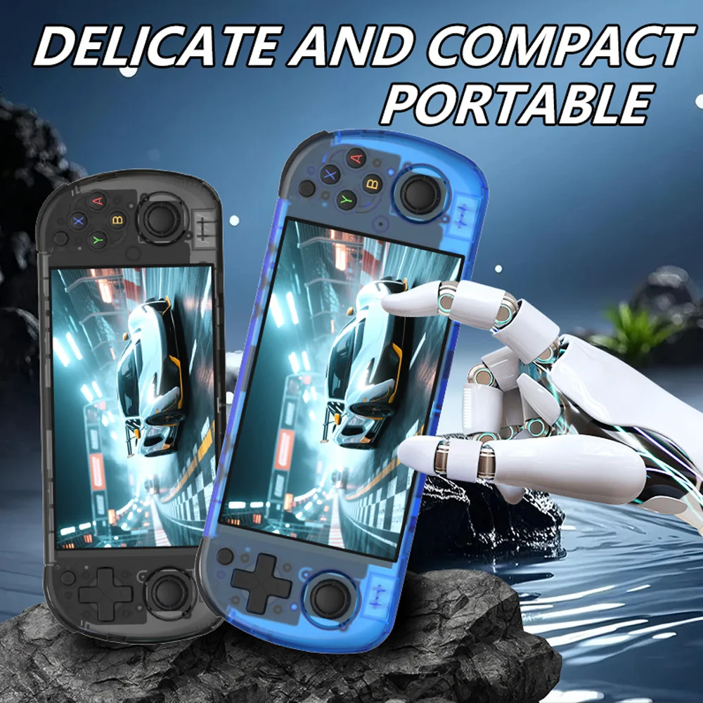 Фото Портативная игровая консоль Reebolnic R50H с 5,1-дюймовым HD-экраном, ARKOS, WIFI, симулятором, поддержкой Open Linux и ретро-играми. №4